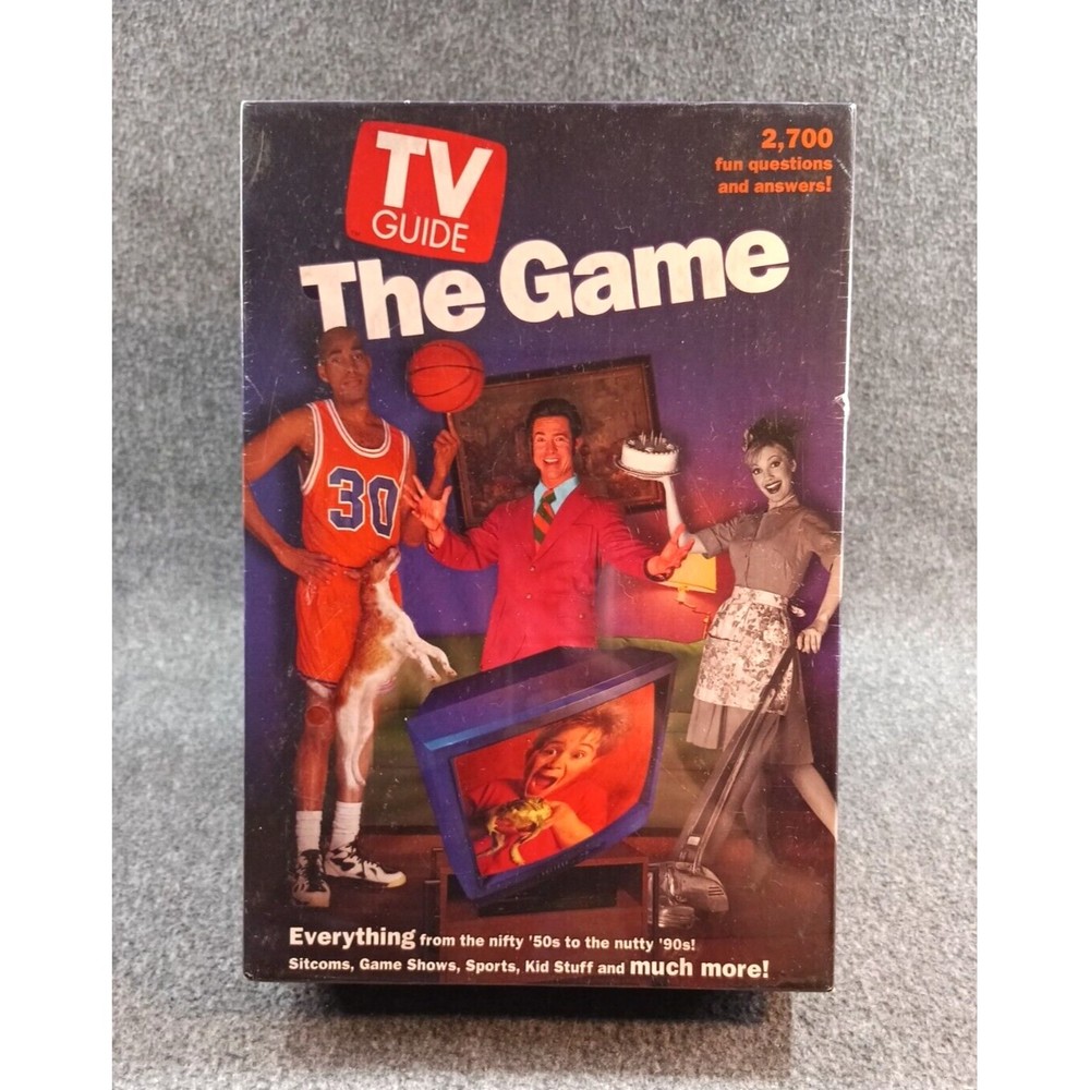 TV Guide Game Vintage Milton Bradley Board Game 1997 Television Trivia Sealed